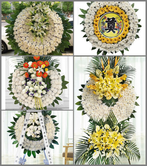福建福州长乐市鹤上镇云江村花圈速递